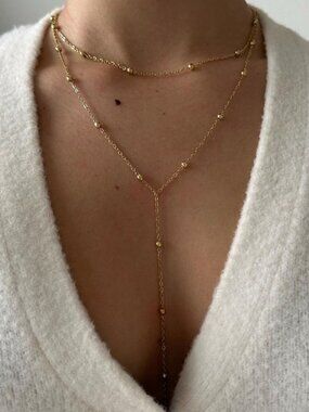 Gold Layered NecklaceN1076